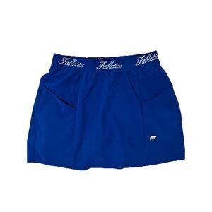 Fabletics Blue Logo Waist Skort Sz S Athleisure Pickleball Tennis